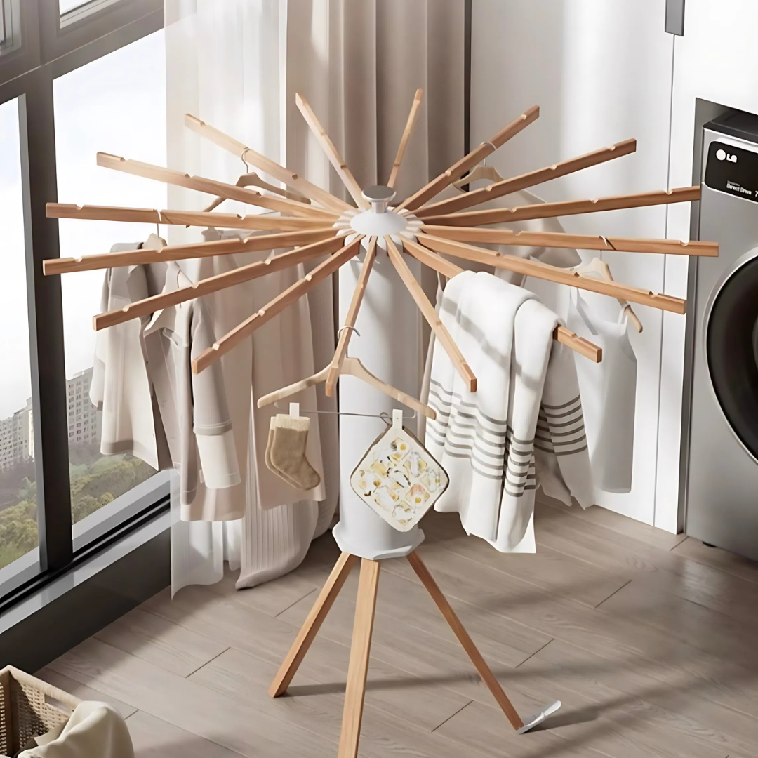 Opvouwbaar Wasrek – Compact, Ruimtebesparend en Duurzaam