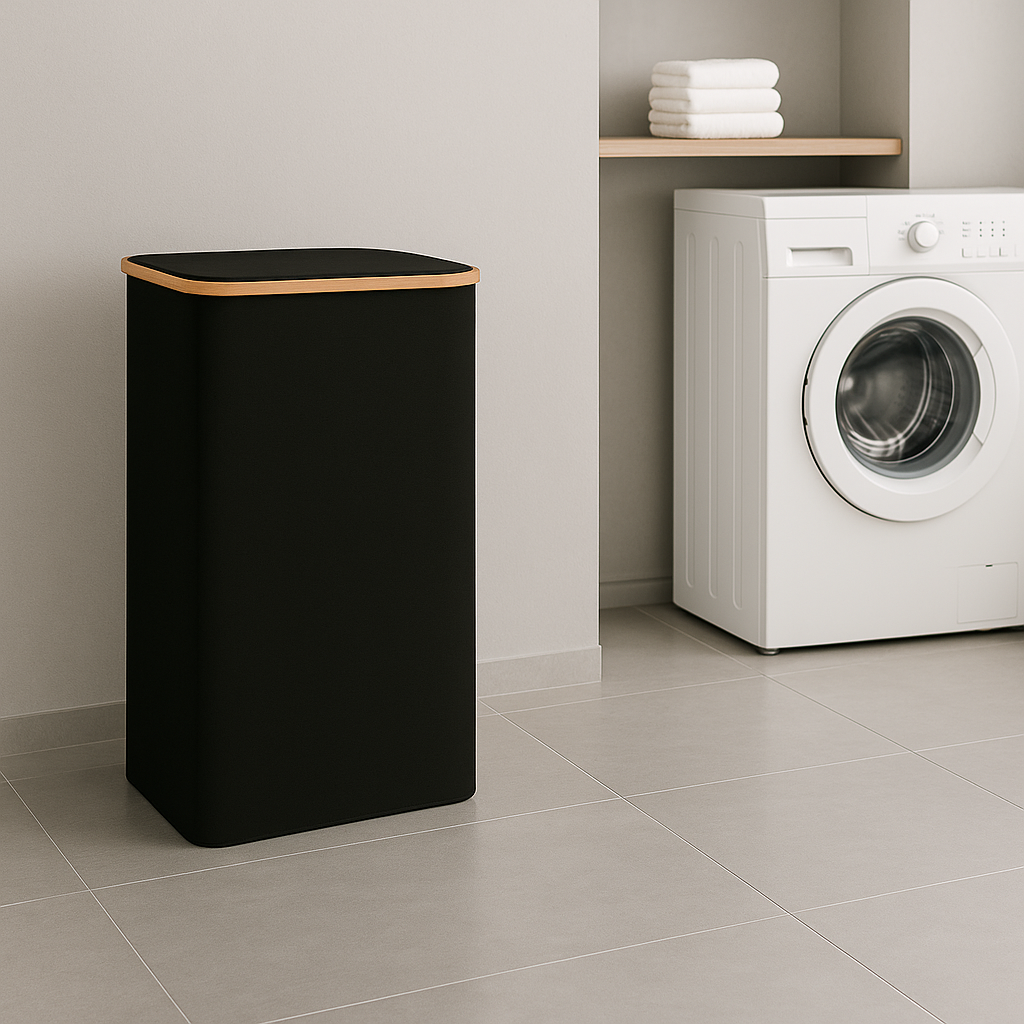 Opvouwbare Bamboe Wasmand 100L / 140L- Stijlvol, Duurzaam en Ruimtebesparend