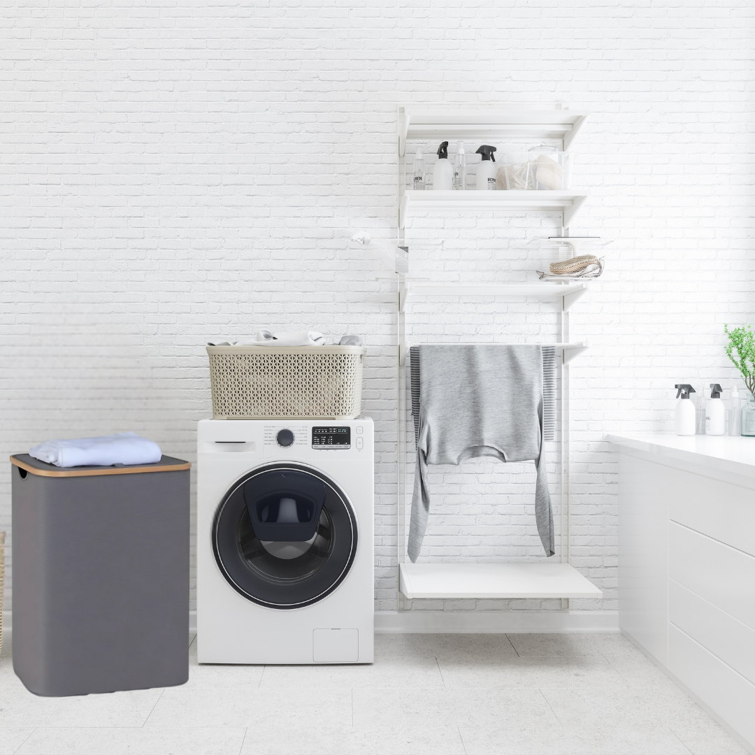 Opvouwbare Bamboe Wasmand 100L / 140L- Stijlvol, Duurzaam en Ruimtebesparend