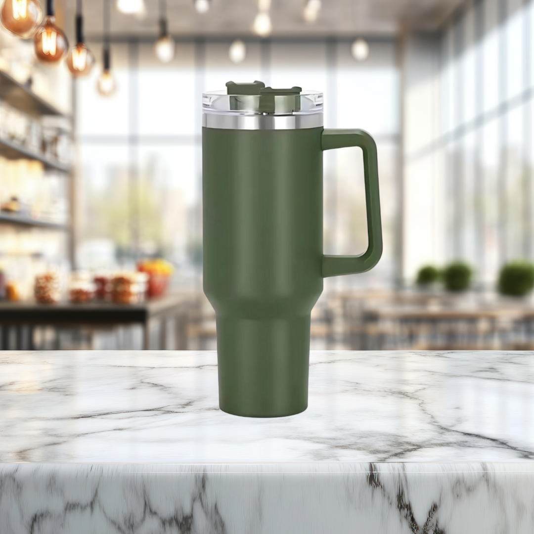 40oz Luxe RVS Geïsoleerde Thermosbeker – Duurzaam en Stijlvol voor Dagelijks Gebruik