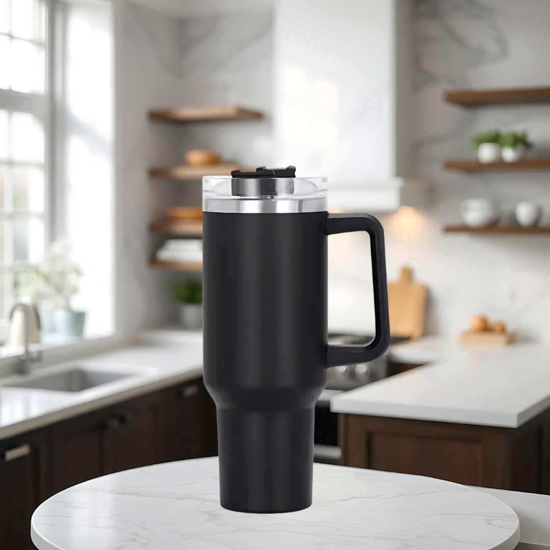 40oz Luxe RVS Geïsoleerde Thermosbeker – Duurzaam en Stijlvol voor Dagelijks Gebruik