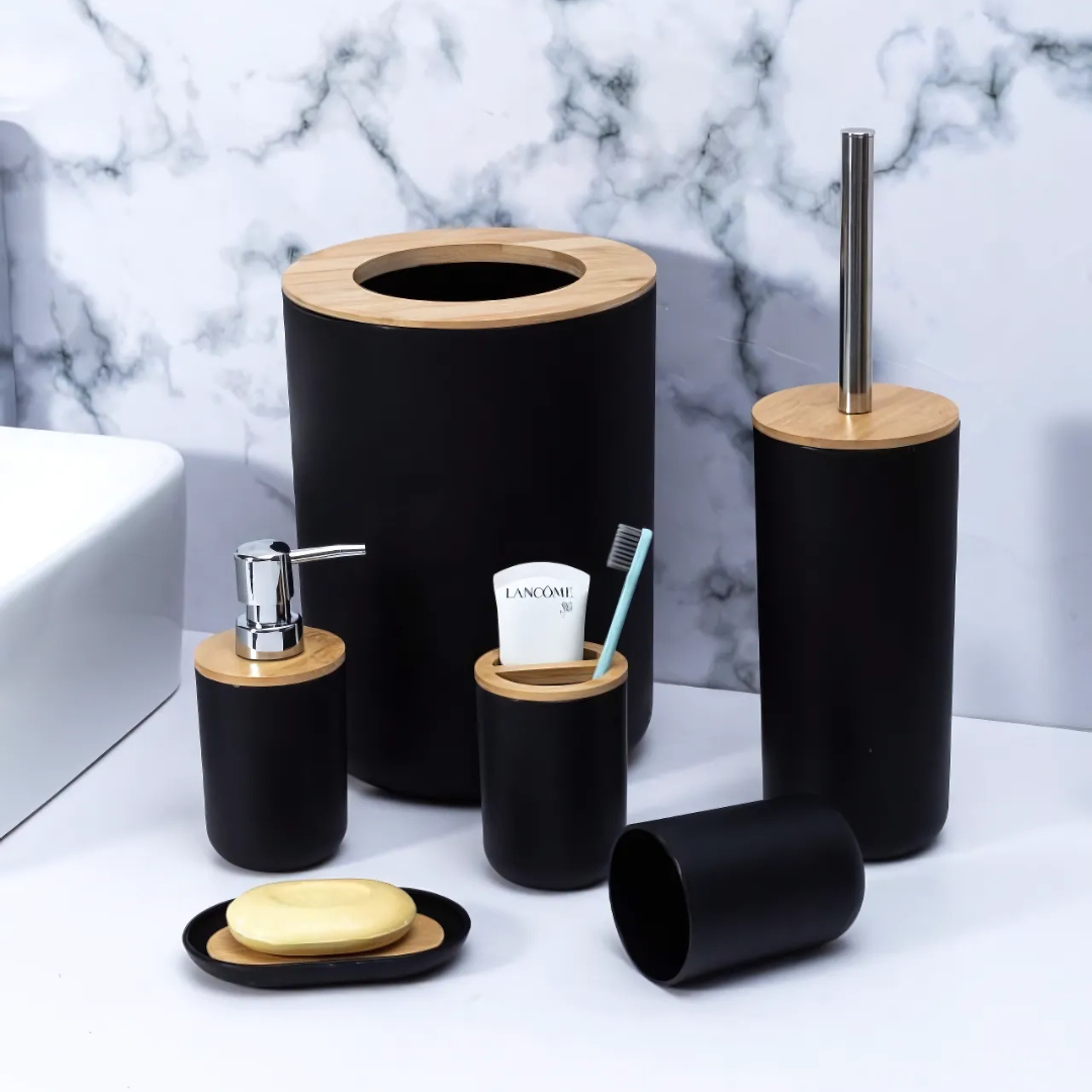Duurzame Bamboe 6-delige Badkamer Set